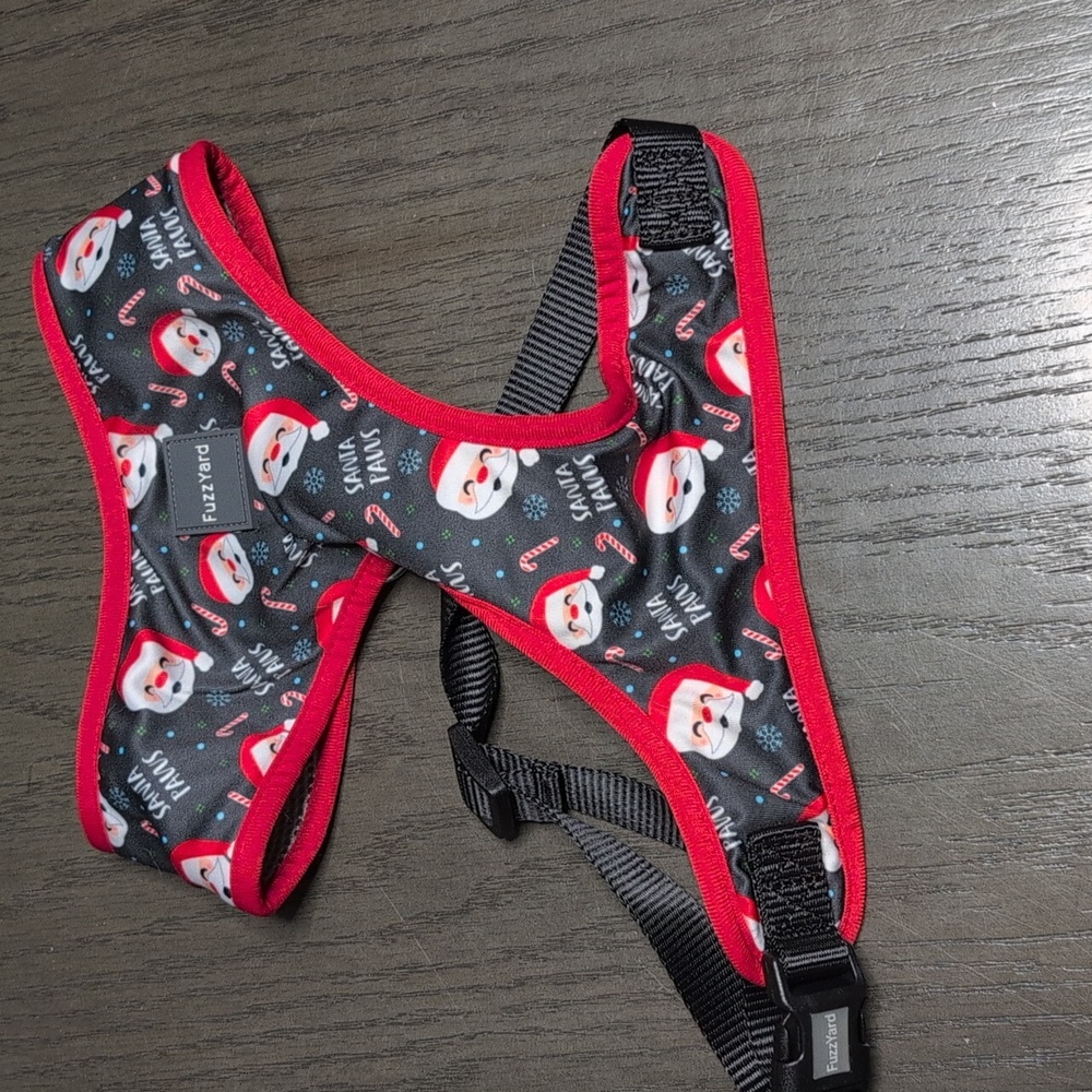 FUZZYARD SANTA PAWS CHRISTMAS DOG HARNESS